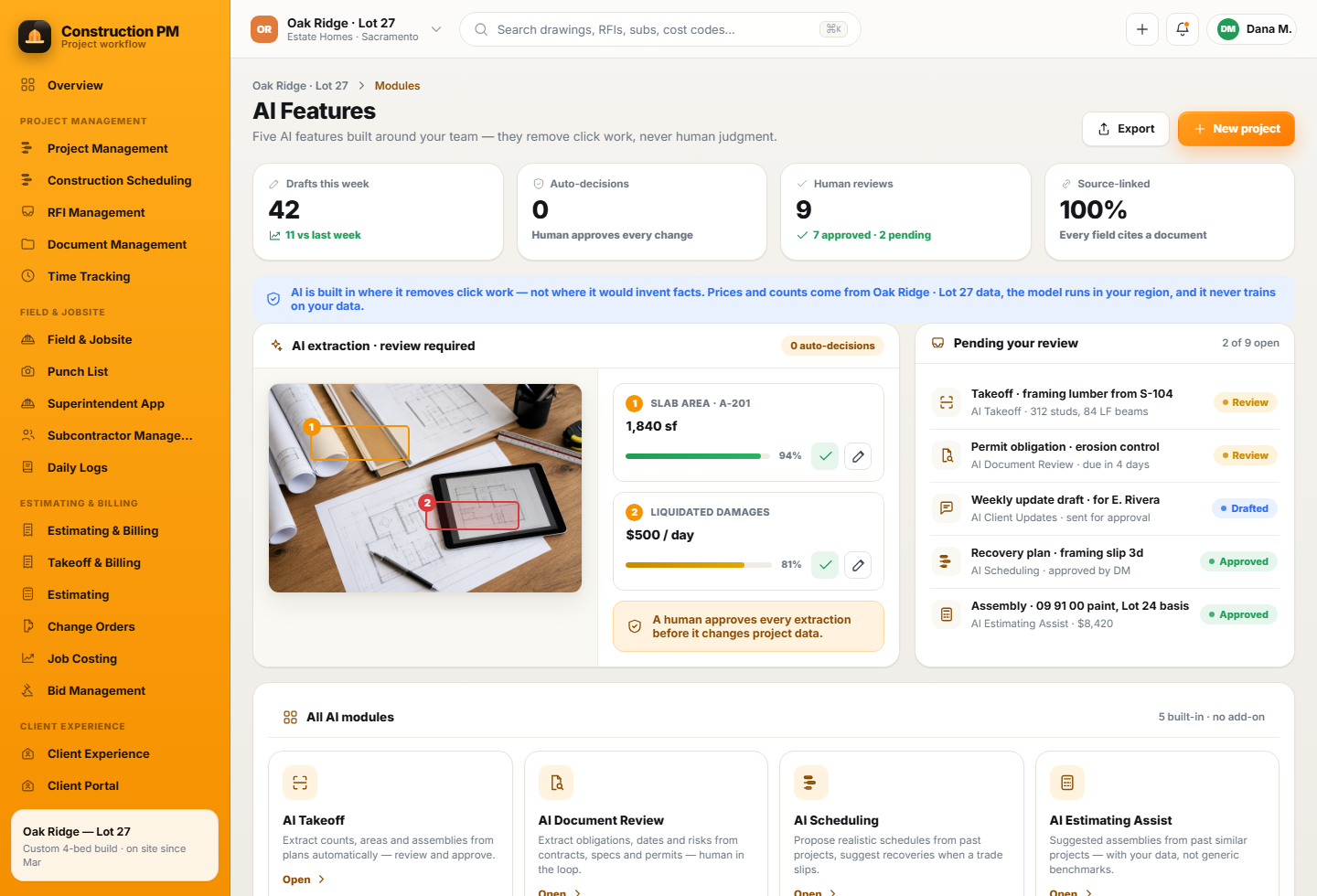 KI-Module für Bausoftware